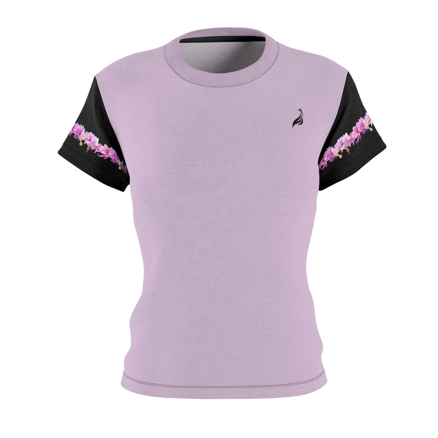 Elegant Soft Tee | Thistle & Black w/Floral Pattern | BCL