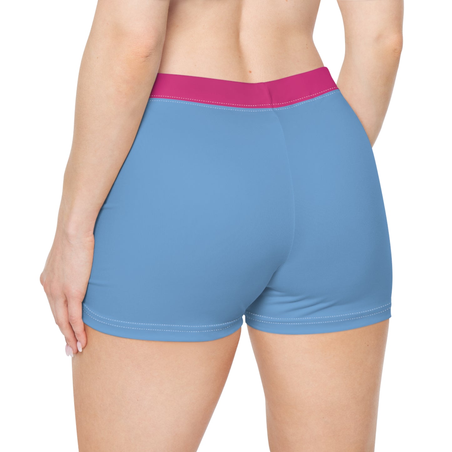 Strength In Pink FlexDry Shorties Lt Blue