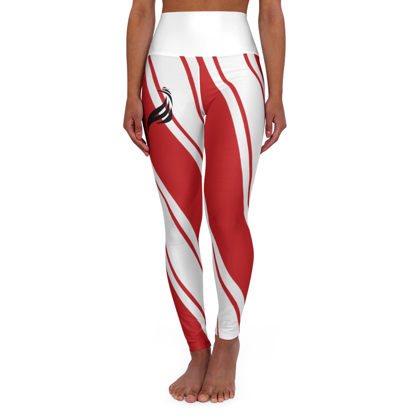 Candy Cane HW Yoga Pants