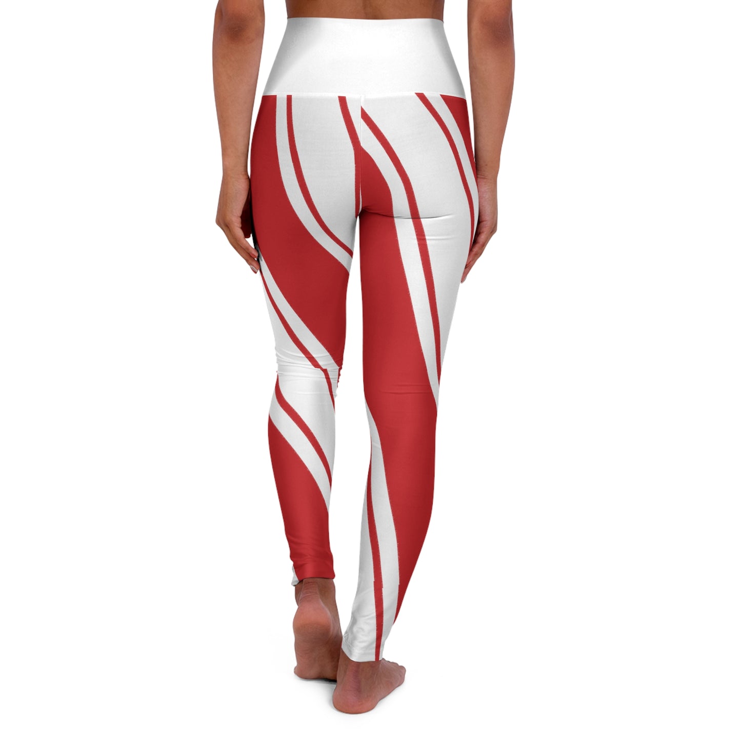 Candy Cane HW Yoga Pants