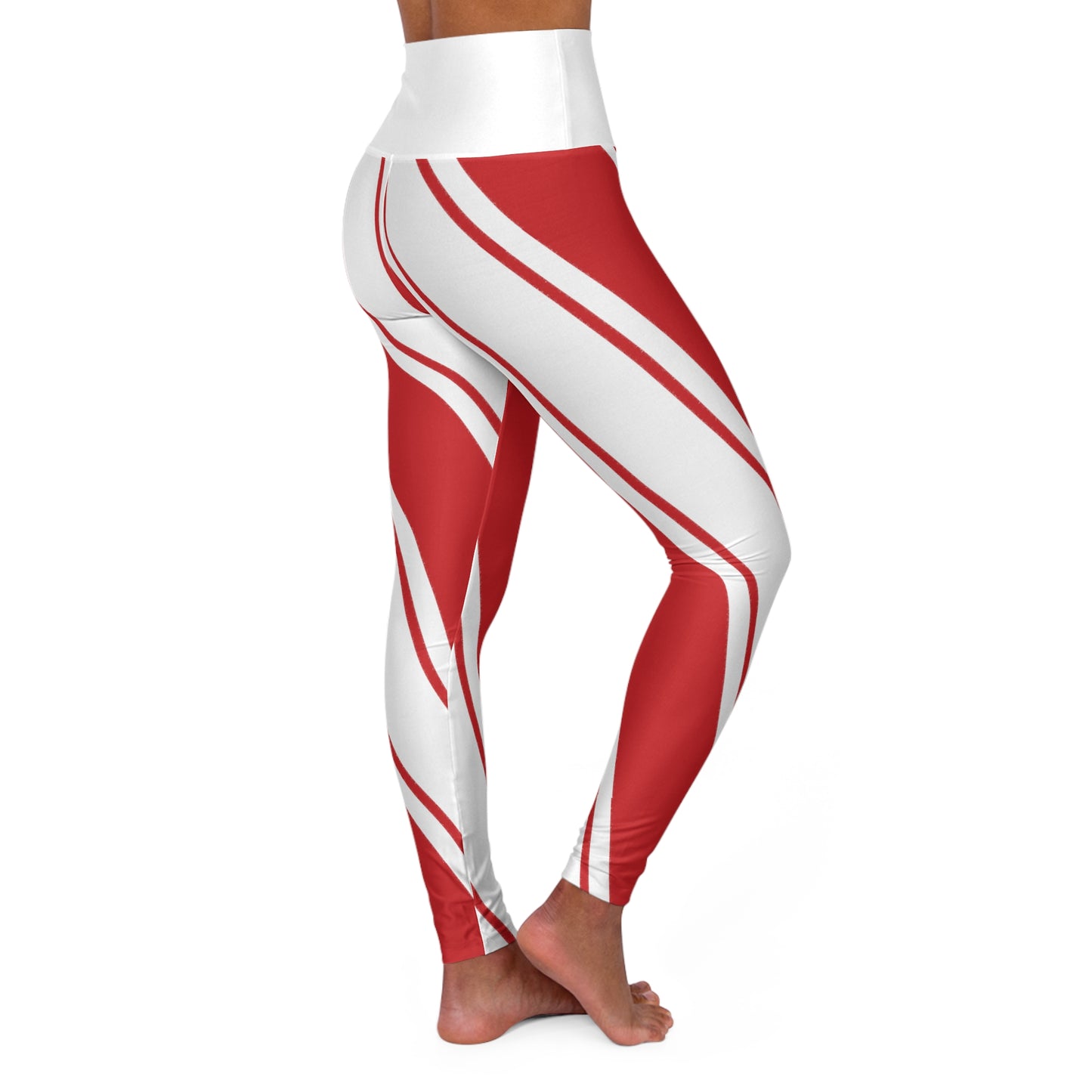 Candy Cane HW Yoga Pants