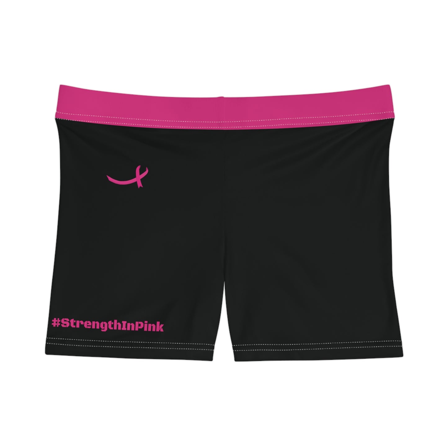 Strength In Pink FlexDry Shorties Black