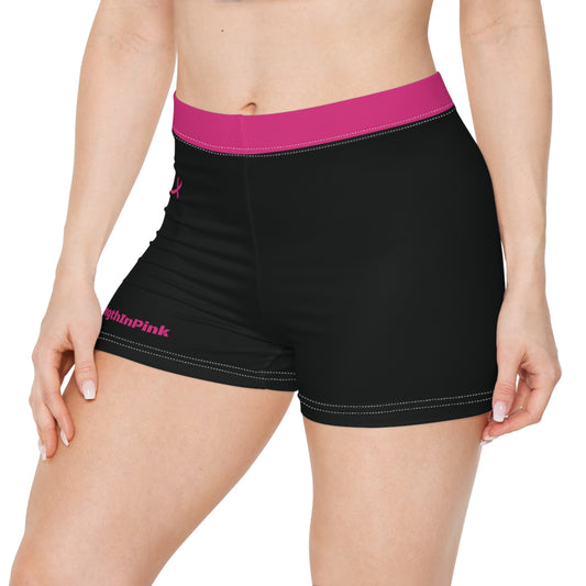 Strength In Pink FlexDry Shorties Black