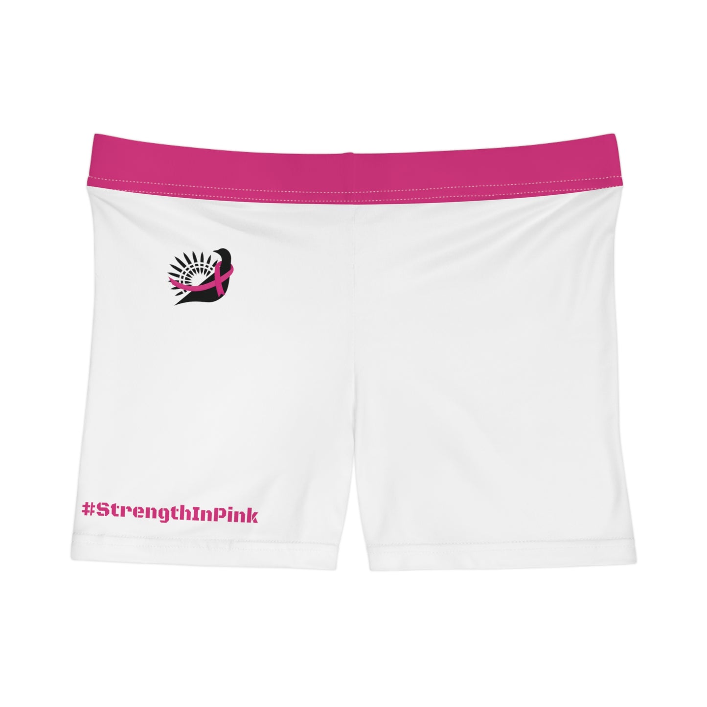 Strength In Pink FlexDry Shorties White