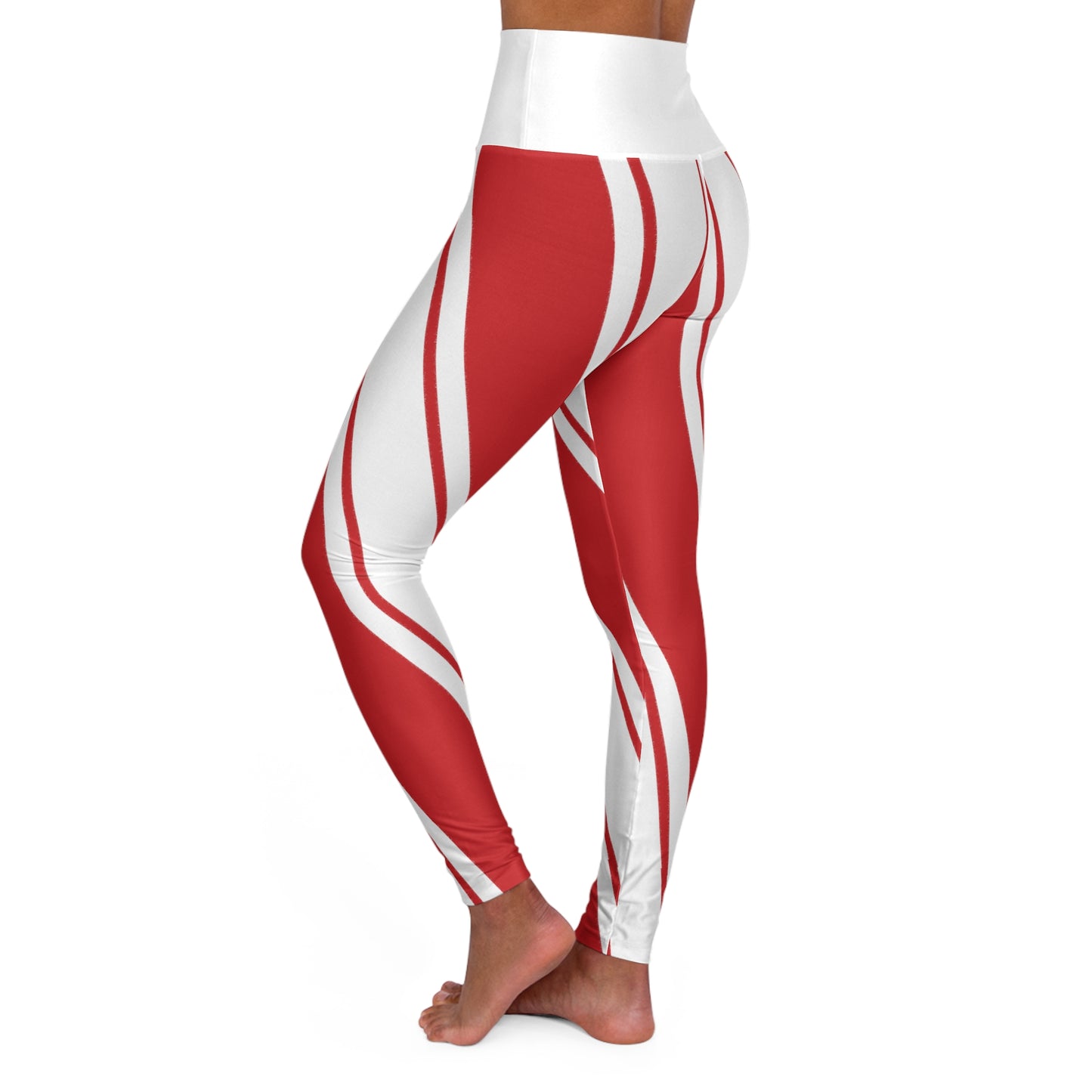 Candy Cane HW Yoga Pants