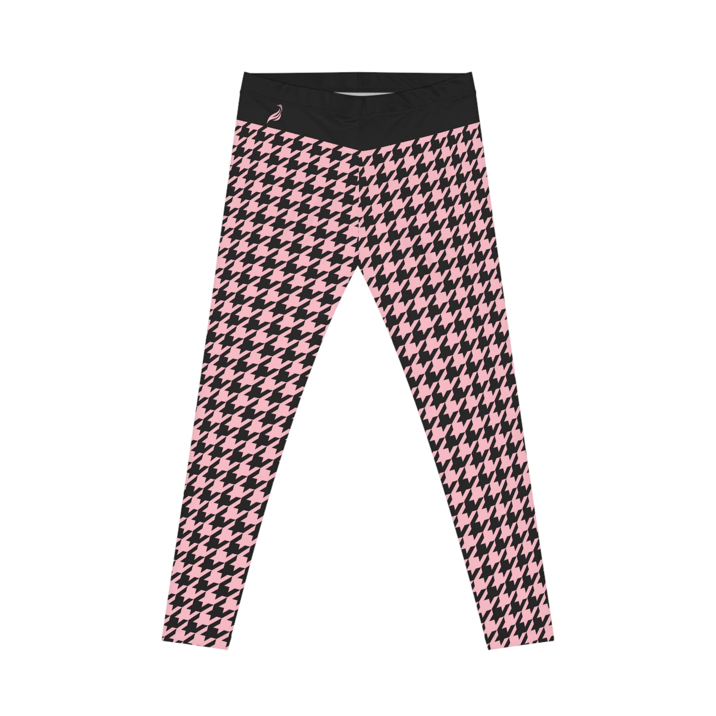 Casual Leggings | Hound's Tooth | Pink & Black
