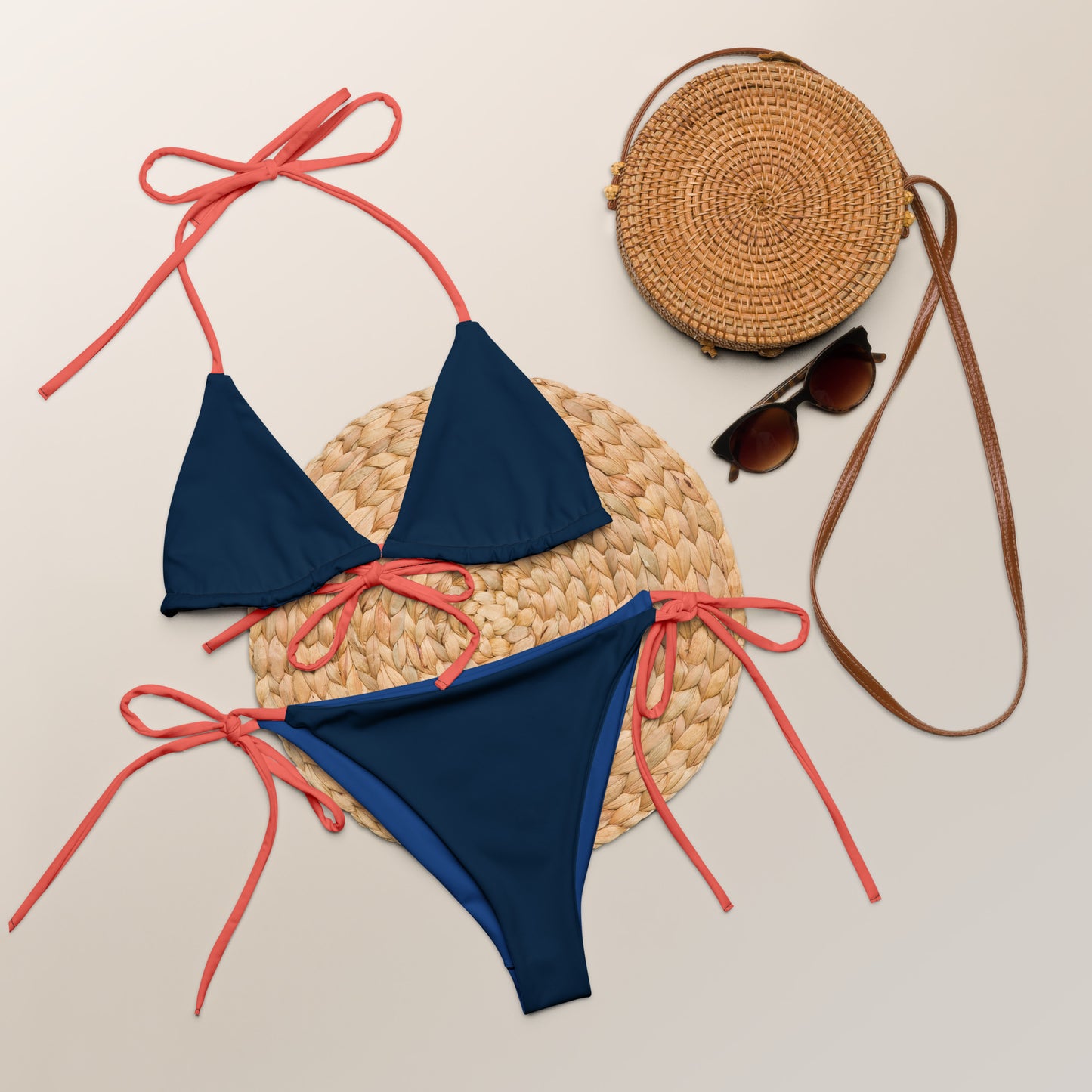 Deep Blue String Bikini