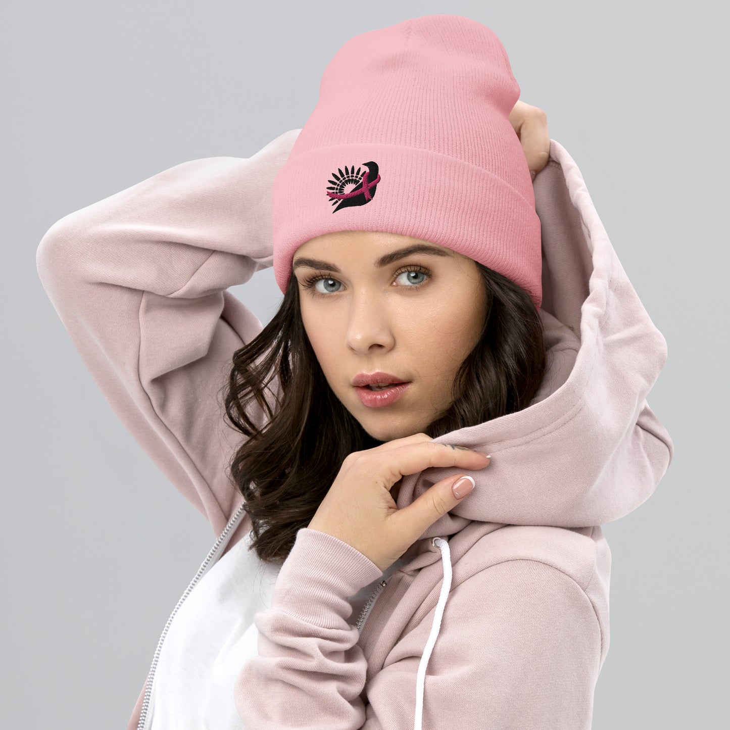 Strength in Pink Cozy Beanie