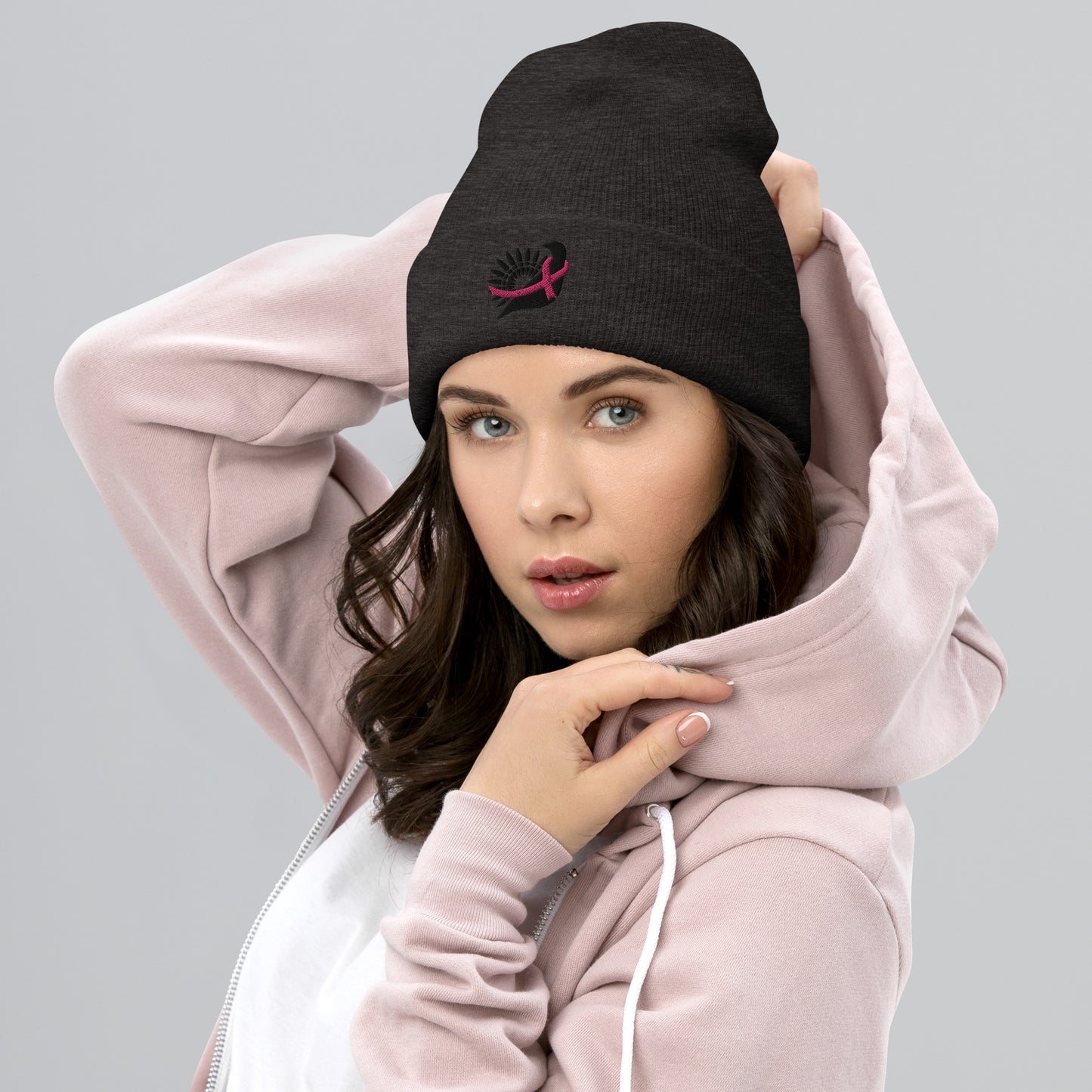 Strength in Pink Cozy Beanie