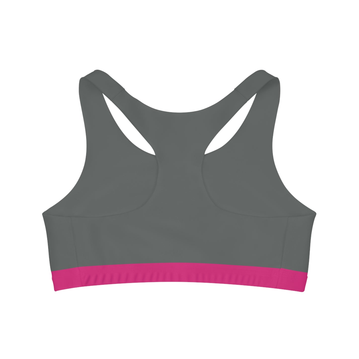 Strength In Pink Seamless Sports Bra Grey/Pink