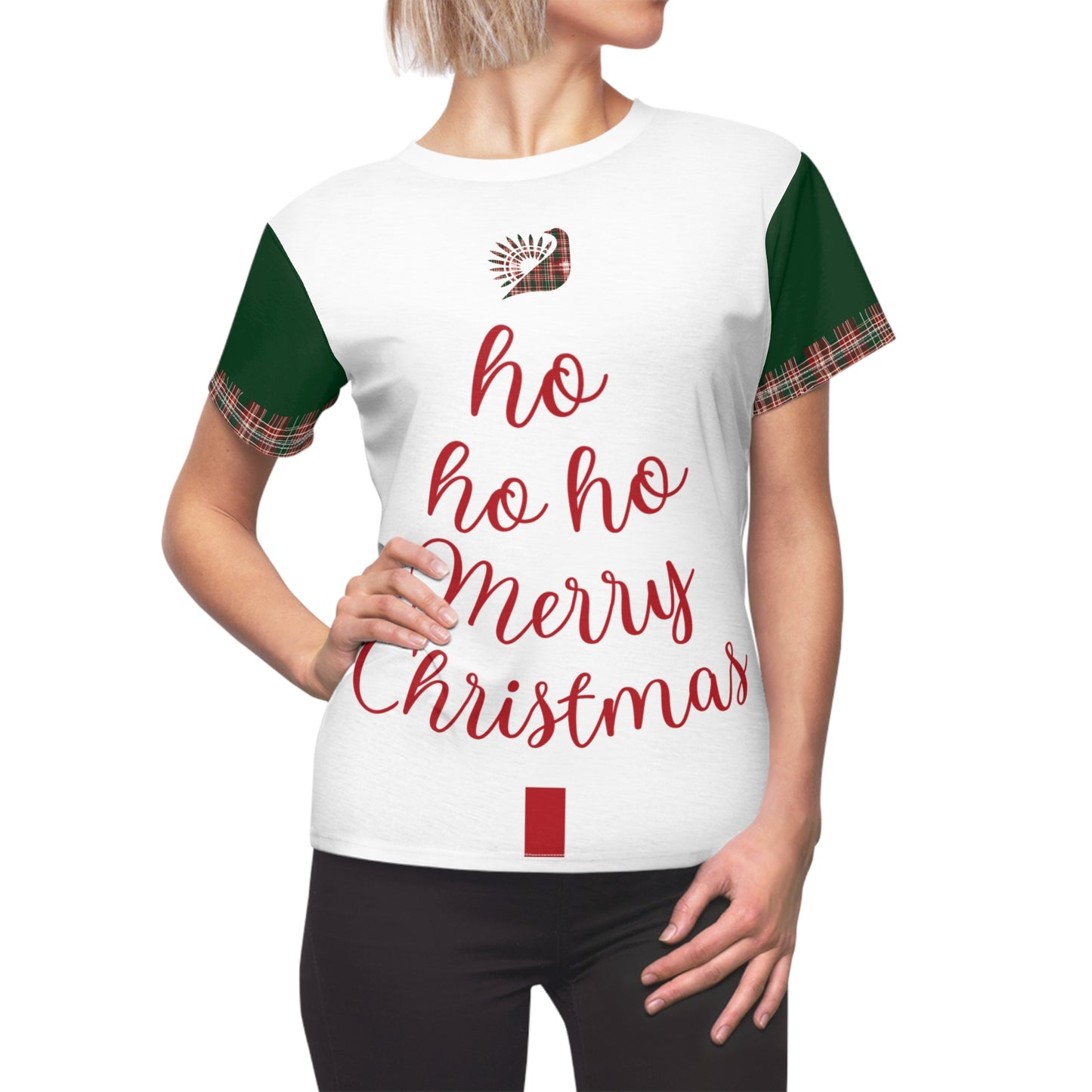 Plaid Cheer Christmas Women's Tee