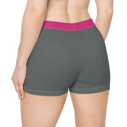 Strength In Pink FlexDry Shorties Grey