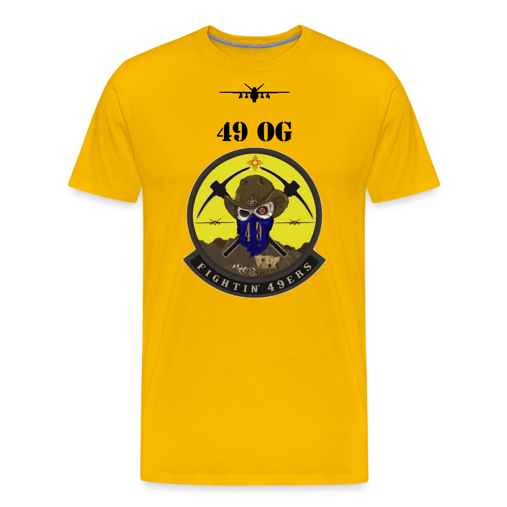 Morale Shirt - 49 OG Premium Tee - Custom - sun yellow