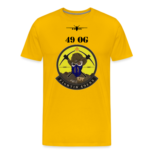 Morale Shirt - 49 OG Premium Tee - Custom - sun yellow