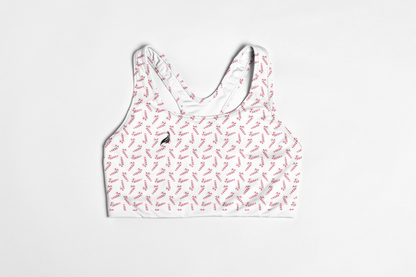 Candy Cane Seamless Sports Bra