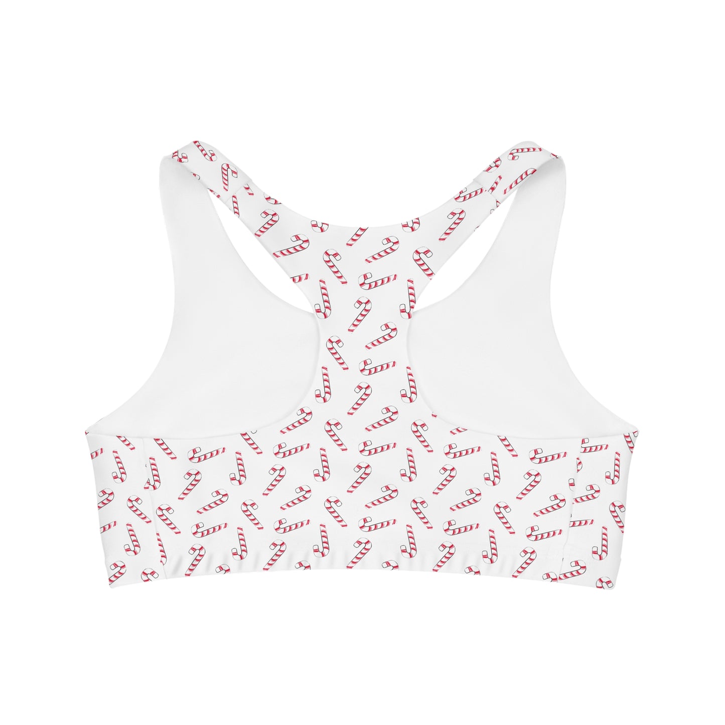 Candy Cane Seamless Sports Bra