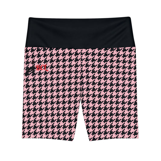 Hound's-tooth FlexDry Shorts (Pink/Black)