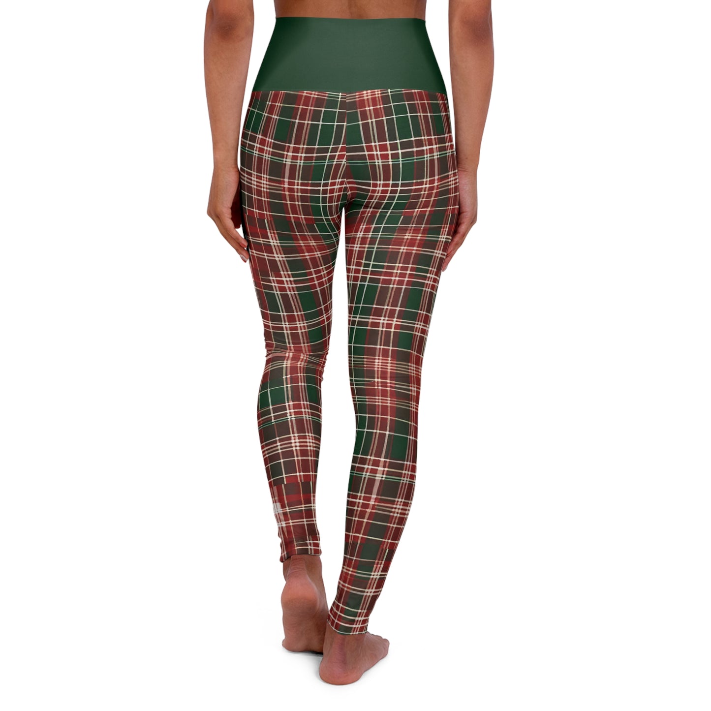 Christmas Plaid HW Yoga Pants