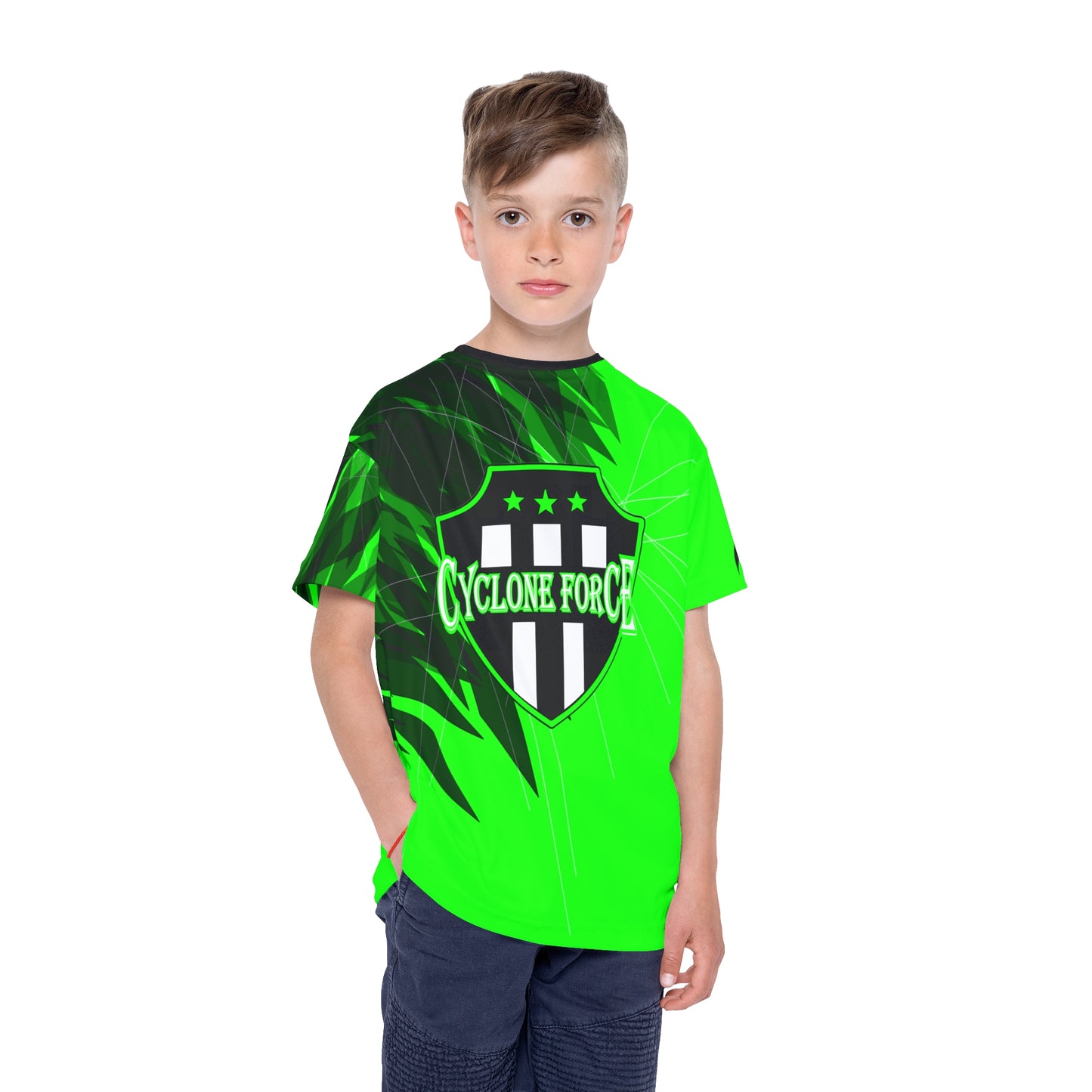 Cyclone Force Soccer Jersey 2 Kelly