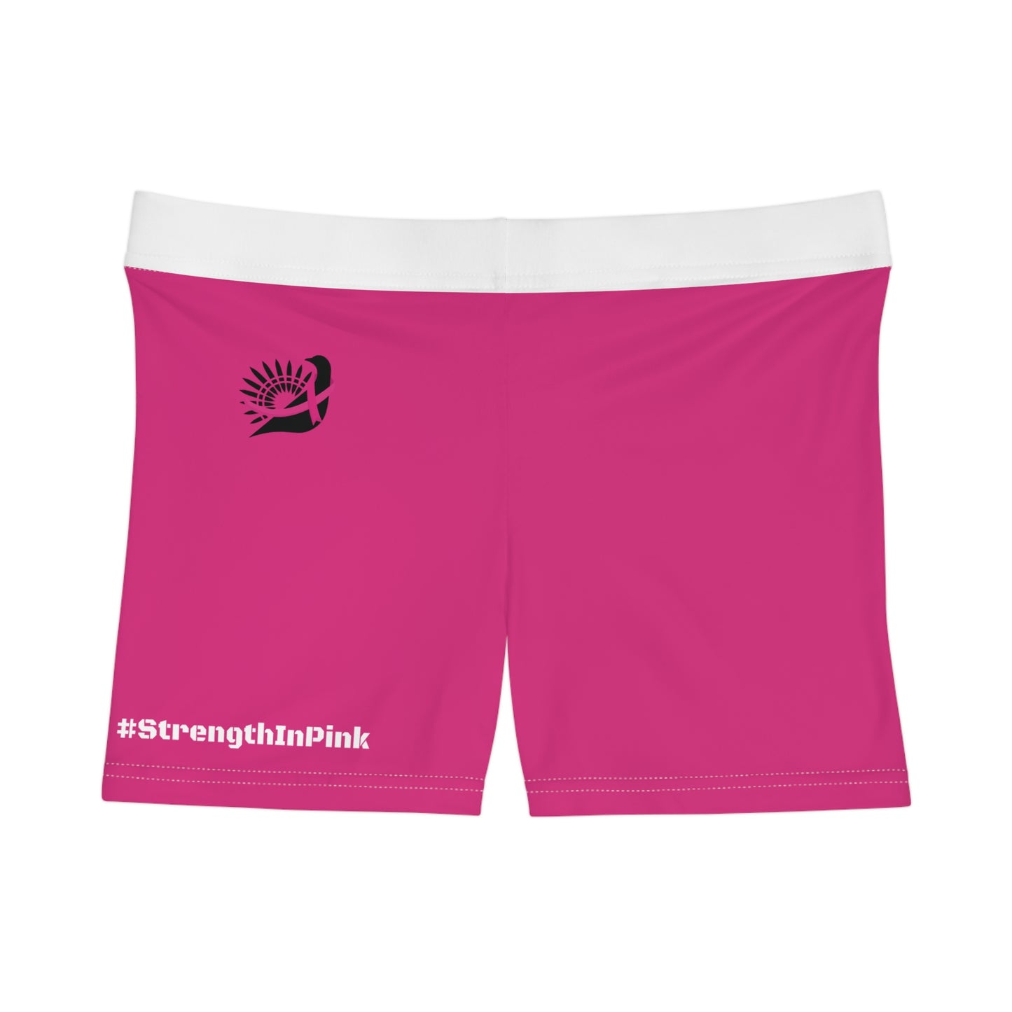 Strength In Pink FlexDry Shorties (White)