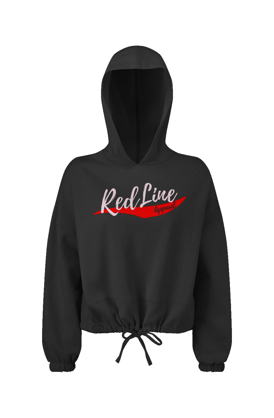 RedLine Cropped Oversize Hooded Sweatshirt