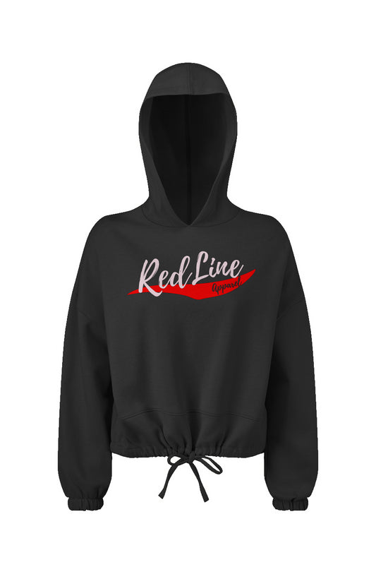 RedLine Cropped Oversize Hooded Sweatshirt