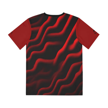 Iconic Red Ripple Polyester Tee