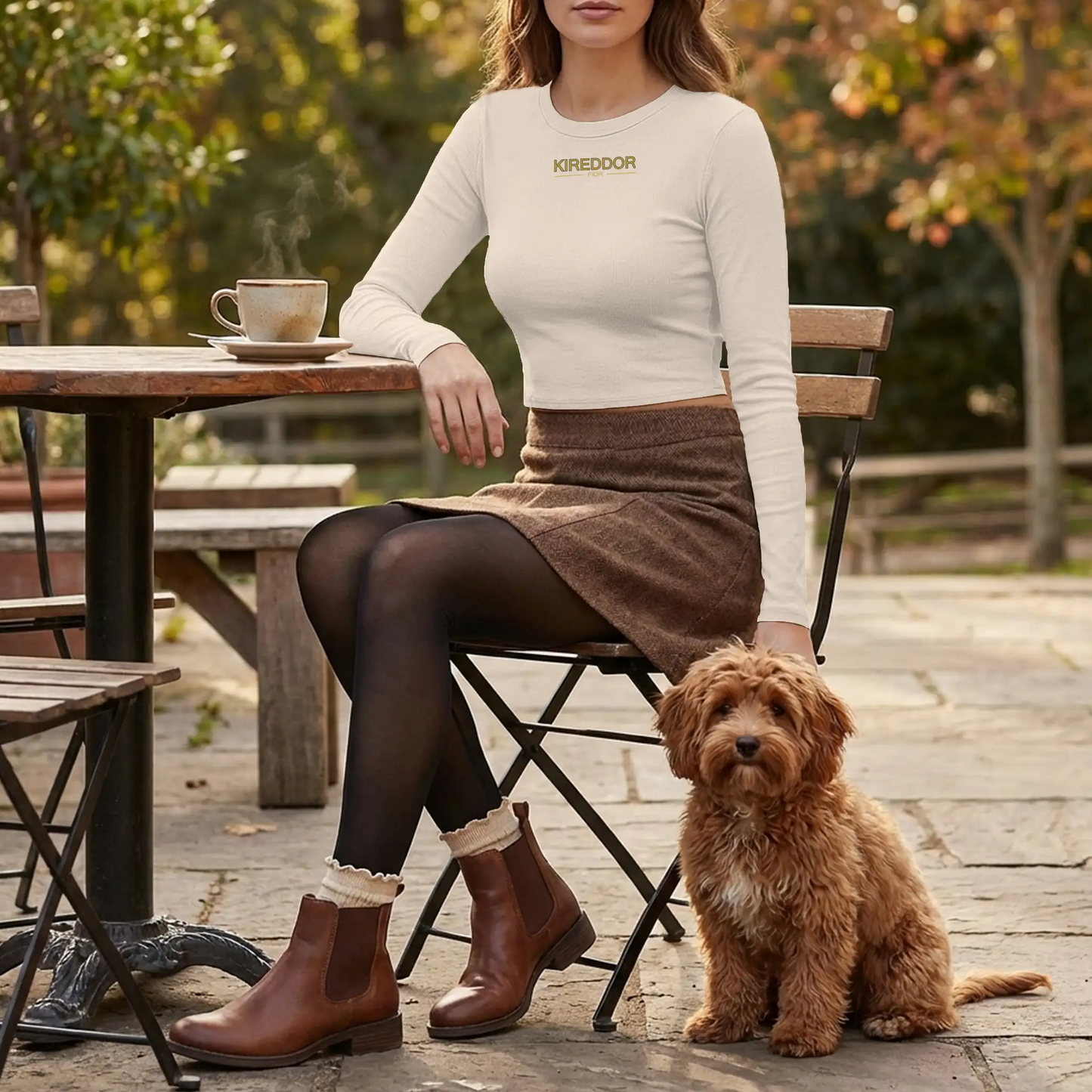 Womens Micro Rib LS Baby Tee