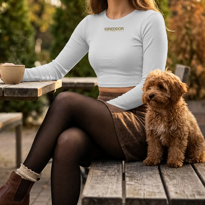 Womens Micro Rib LS Baby Tee