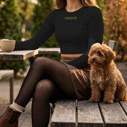 Womens Micro Rib LS Baby Tee