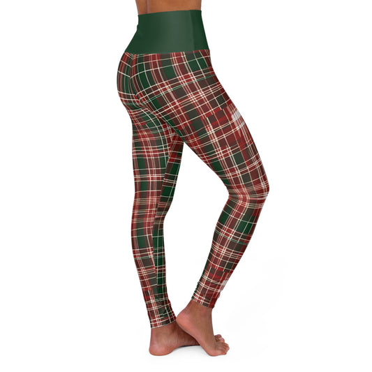 Christmas Plaid HW Yoga Pants