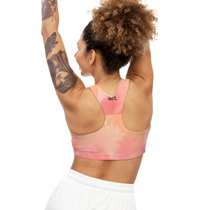 Coral Courage Sports Bra