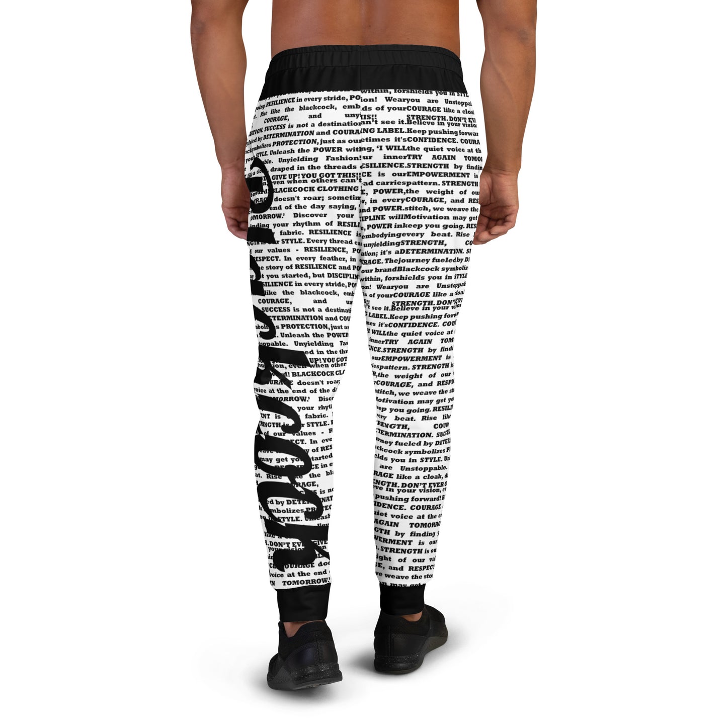 You Got This! Resilience Flex Joggers (White/Black)