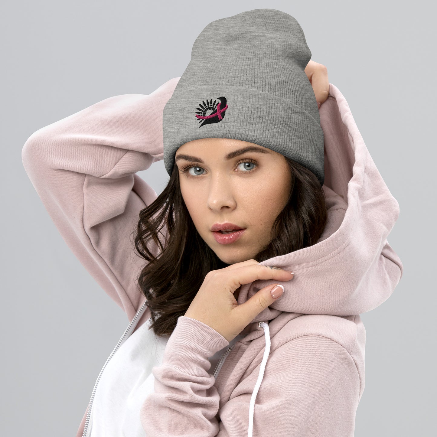 Strength in Pink Cozy Beanie