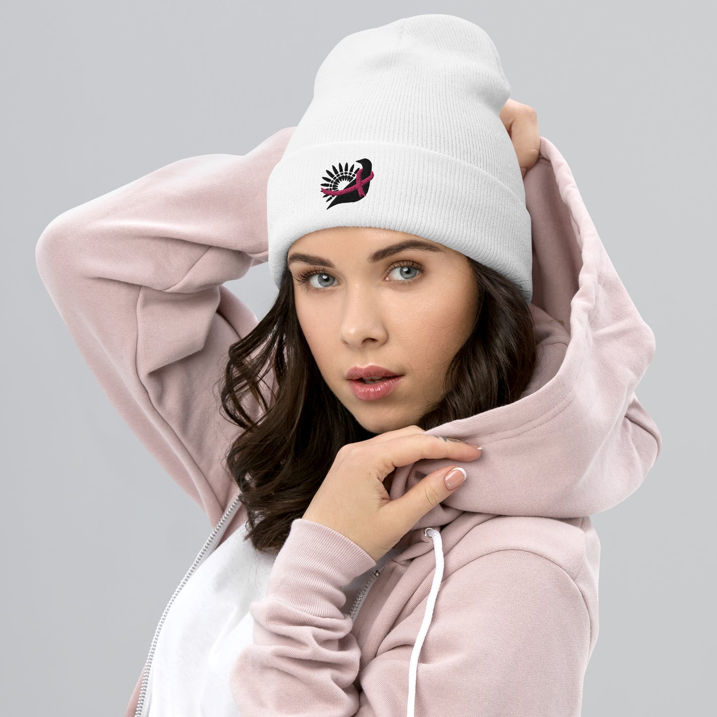 Strength in Pink Cozy Beanie