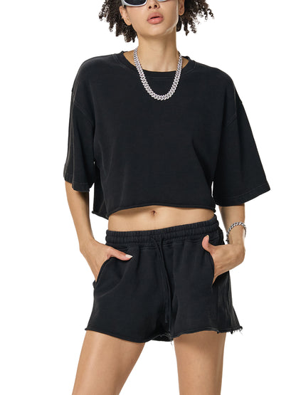 BCL CORE | "Sovereign" Renaissance Washed Crop Top