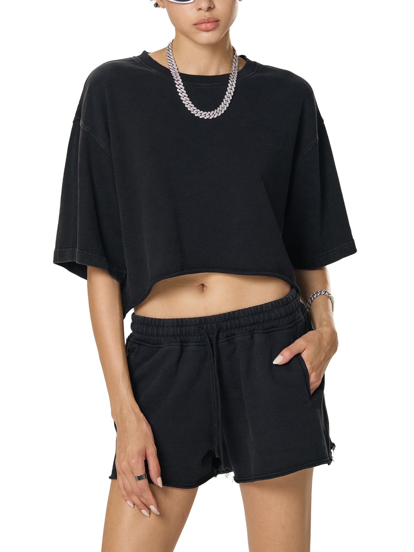 BCL CORE | "Sovereign" Renaissance Washed Crop Top