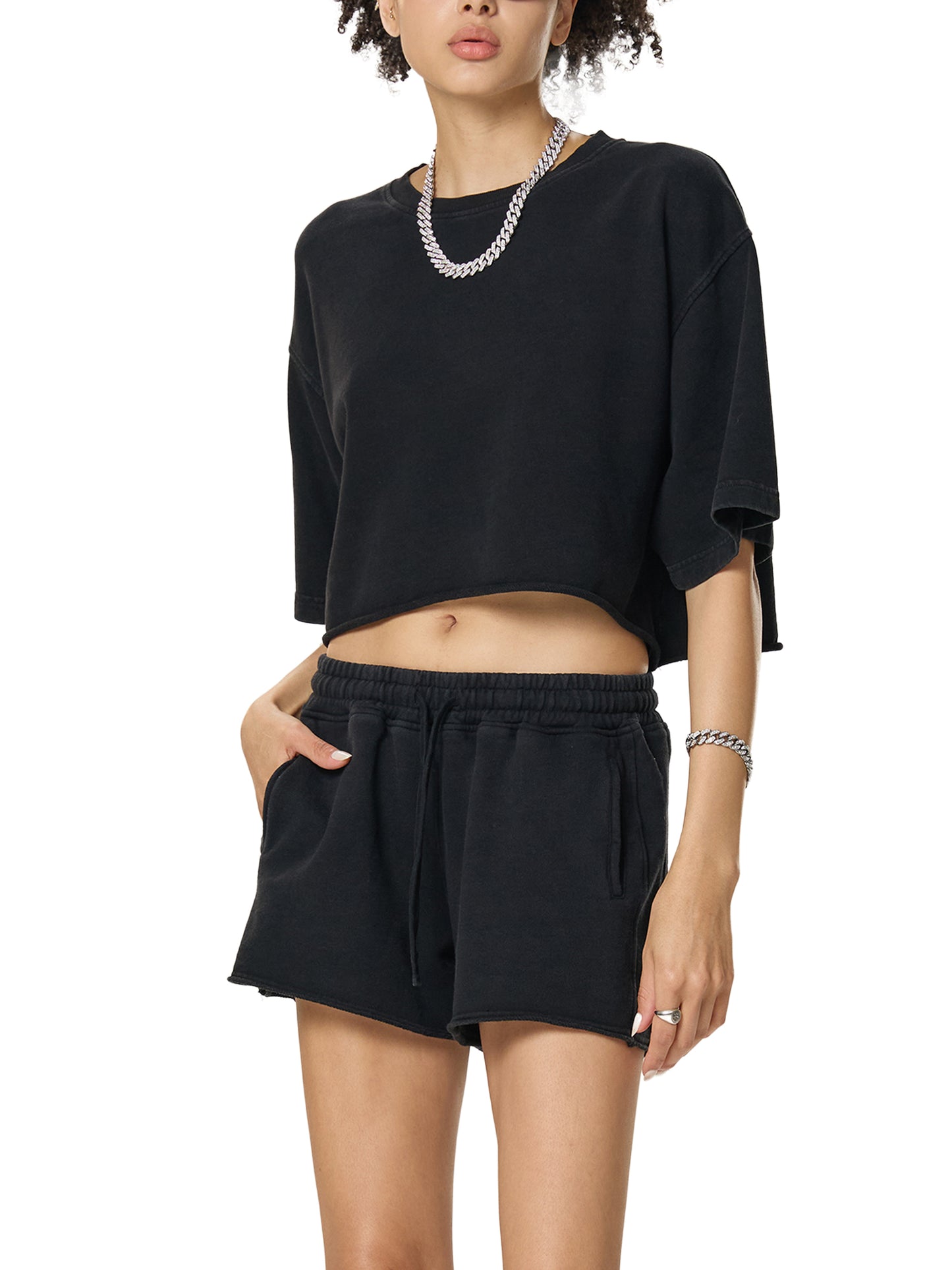 BCL CORE | "Sovereign" Renaissance Washed Crop Top