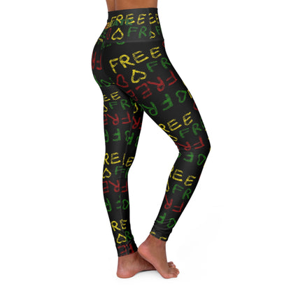 Juneteenth "FREE" High Waisted Yoga Pants